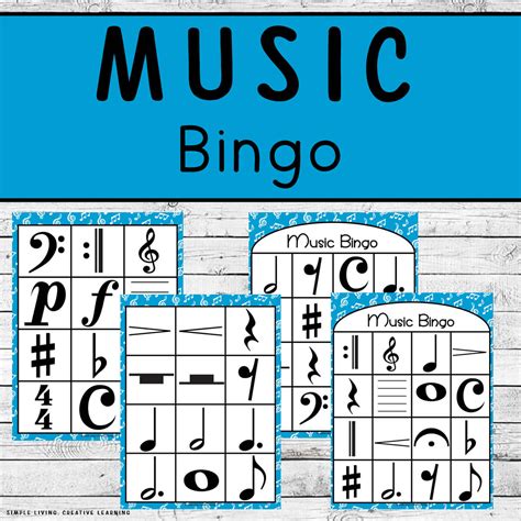 Music Bingo - Simple Living. Creative Learning