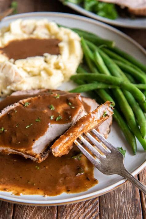 Pork Loin Roast with Gravy | Valerie's Kitchen