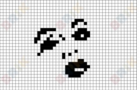 Face Pixel Art | Pixel art, Pixel art design, Lego art