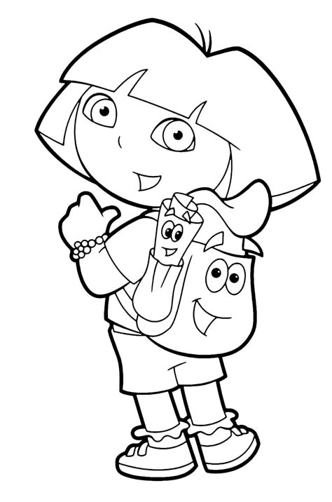 Dora the Explorer - Dora points Backpack and Map