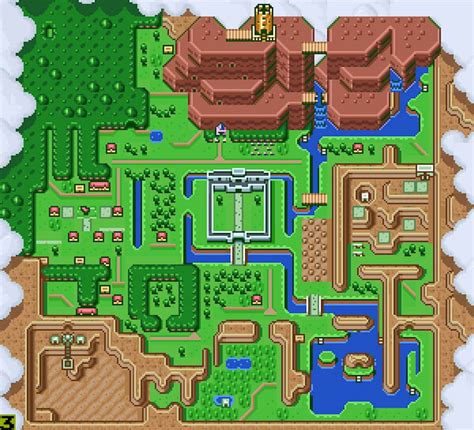 Legend Of Zelda A Link To The Past Map