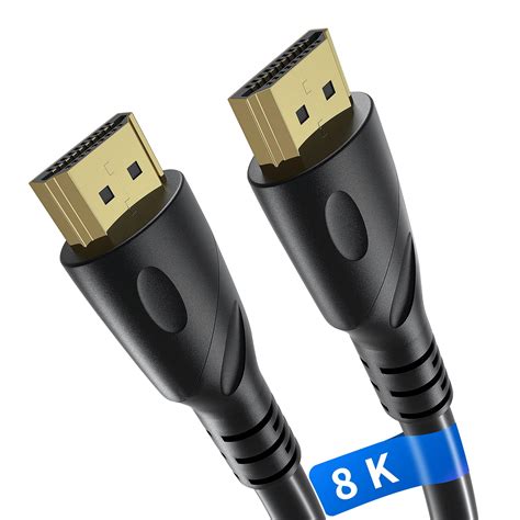 8K/4K HDMI Cable 6.6FT (HDMI 2.0,18Gbps) Ultra High Speed Gold Plated ConnectorsEthernet Audio ...