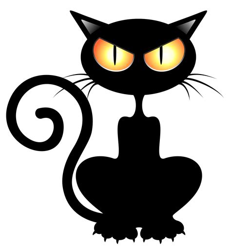 Black cat Kitten Halloween Clip art - cats png download - 4102*4406 - Free Transparent Cat png ...