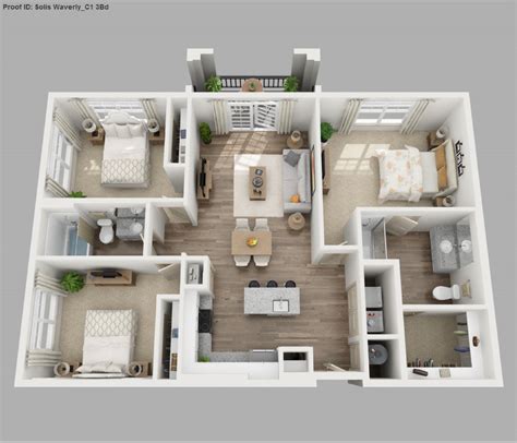 Large Low Budget 3 Bedroom House Floor Plan Design 3D Most Important – New Home Floor Plans