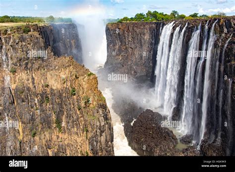 Victoria Falls, Zambia and Zimbabwe border Stock Photo - Alamy