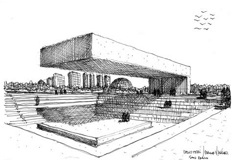 5 Architectural Sketches With Lines #1 - illustrarch | Architecture design sketch, Architecture ...