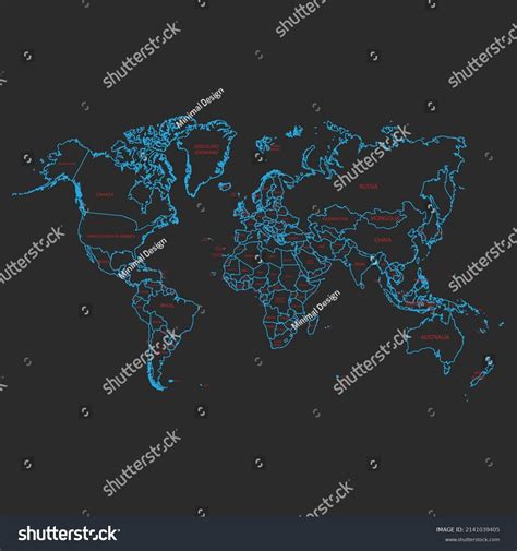 Political World Map Collection Vector Stock Vector (Royalty Free) 2141039405 | Shutterstock