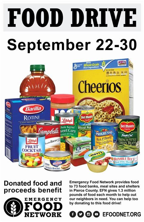 40 Canned Food Drive Flyer | Food drive flyer, Food drive, Canned food