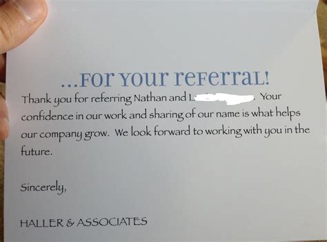 Referral Card Template Free