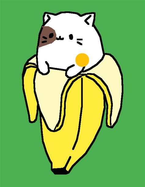 Pixilart - godd meme banana cat by Donut-Demon