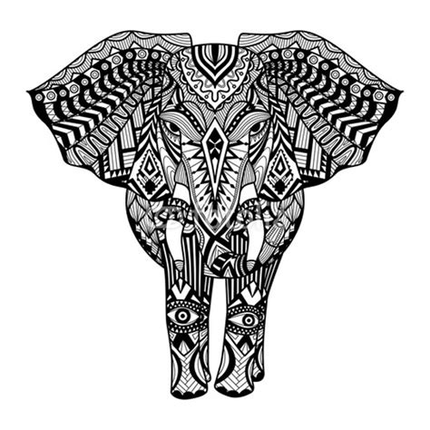 Tribal Elephant Coloring Pages For Adults | Free Coloring Pages