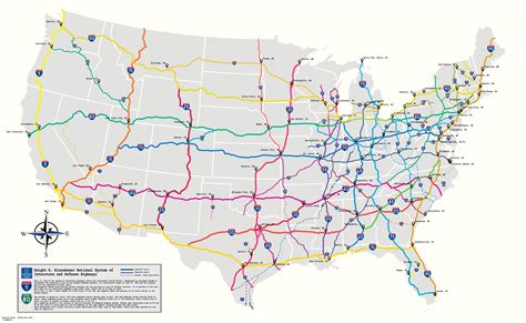 Map Of United States Interstate Highway System