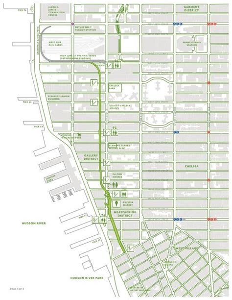 High Line Park Map