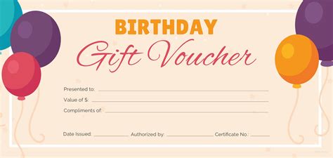 Printable Gift Voucher Template