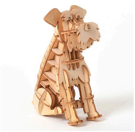 3D Wooden Puzzle Jigsaw Puzzle Laser Cutting DIY Animal Cat | Etsy