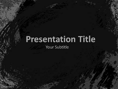 Free Dark Grunge PowerPoint Template - Download Free PowerPoint PPT