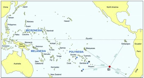 Pacific Ocean Map With Islands