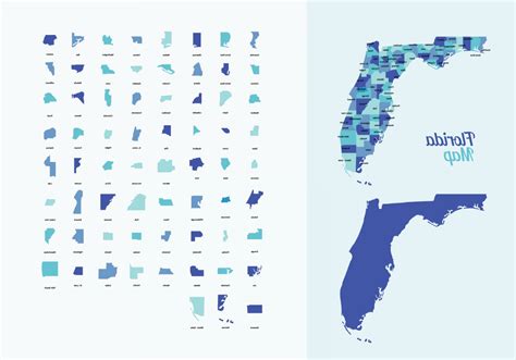 Florida County Map Vector at Vectorified.com | Collection of Florida County Map Vector free for ...