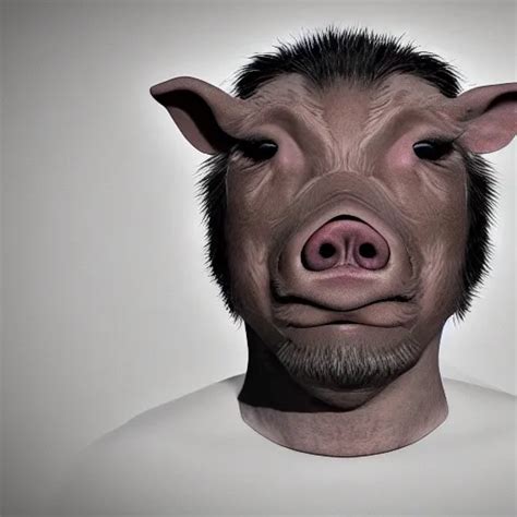 human pig hybrid, high definition, photorealistic | Stable Diffusion