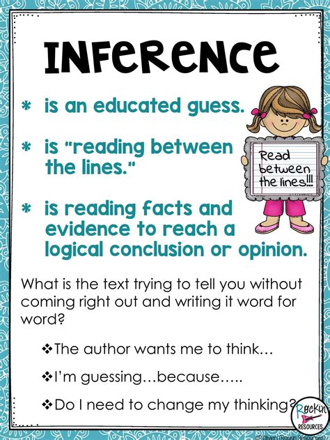 Inference Anchor Chart | Rockin Resources