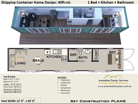 40 Foot Shipping Container Home Floor Plans - Kelakuan