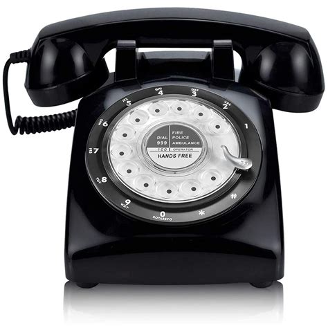 Buy Retro Rotary Telephone, Glodeals Retro Design Classic Style Dial Telephone for Home and ...