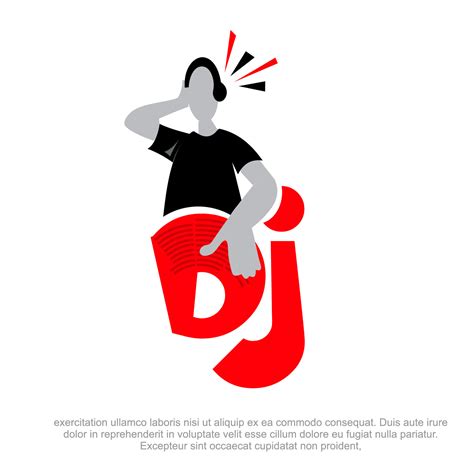 Music Dj Vector Logo Design. Hip Hop DJ Logo design template. Musician vector logo design. Fun ...