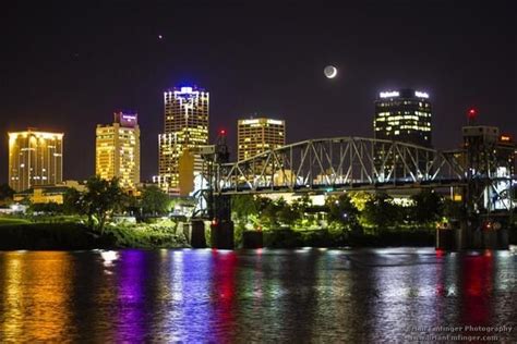 Little Rock skyline at night.... | World cities, Travel usa, Little rock