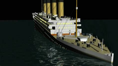 Sinking Titanic Animation