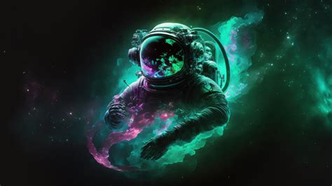 Astronaut Space Art 4K #7001k Wallpaper PC Desktop