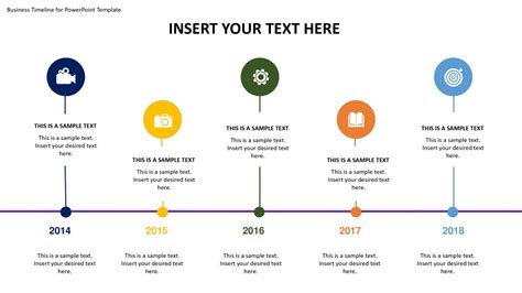 Business Timeline for PowerPoint Template | Powerpoint templates, Powerpoint, Templates