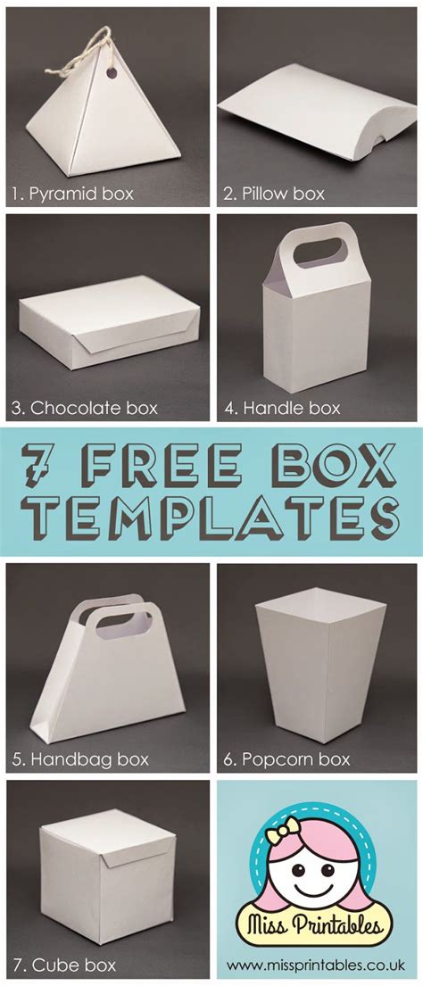 Paper Box Printable Template