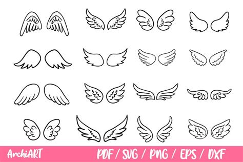 Angel Wings Svg, Angel Svg, Wings Svg, Angel Wings Clip Art