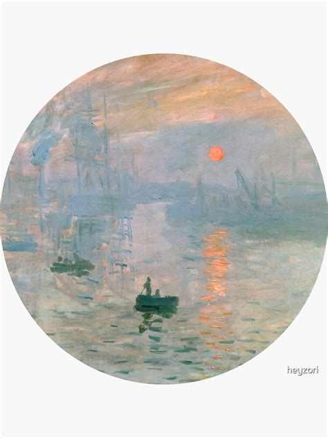 "impression, sunrise" Sticker for Sale by heyzori | Redbubble