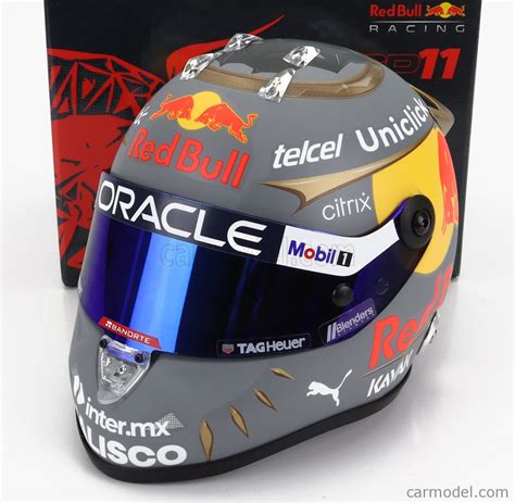 MINI HELMET CP-MH-2-22-BRZ Scale 1/2 | SCHUBERTH HELMET F1 CASCO HELMET RED BULL RB18 TEAM ...