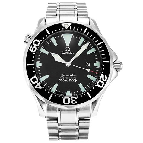 Omega Seamaster Professional 300M Quartz Black Steel Divers Watch