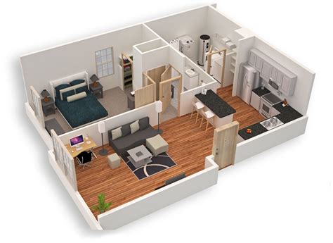 Top 10 Modern 3D Small Home Plans 4 | Acha Homes