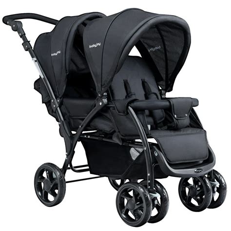 Foldable Twin Baby Double Stroller Lightweight Travel Stroller Infant Pushchair - Walmart.com ...