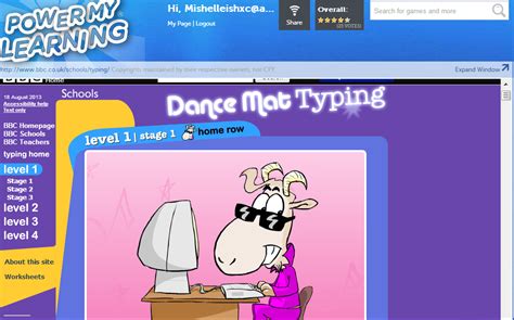 dance mat typing