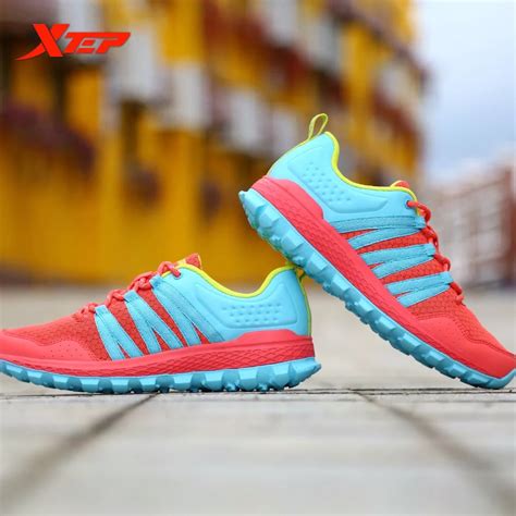 XTEP Brand 2016 Breathable Women's Running Shoes Outdoor Cross Country Trail Shoes Air Mesh ...