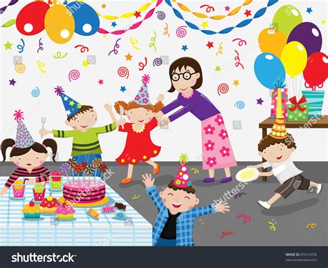 Clipart Of Birthday Celebration