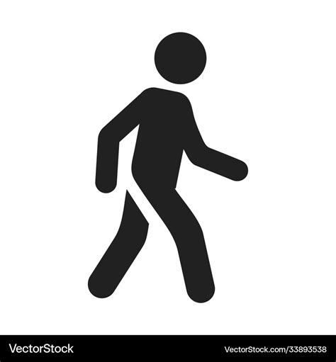 Man walking icon person walking icon Royalty Free Vector