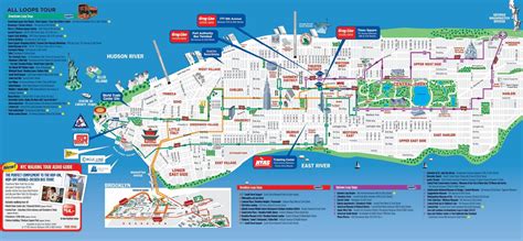 NYC walking tourist map - NYC walking map printable (New York - USA)