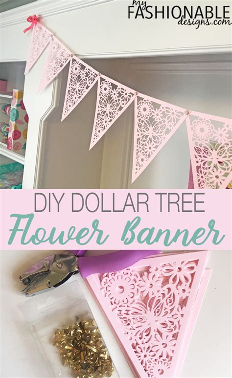 My Fashionable Designs: DIY Flower Banner