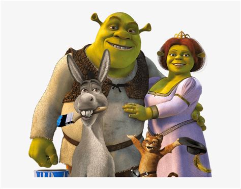 Shrek - Shrek And Fiona And Donkey Transparent PNG - 650x572 - Free Download on NicePNG