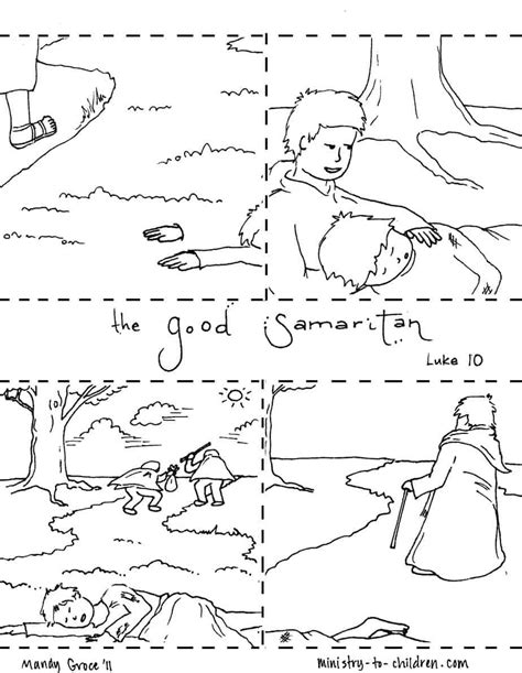 The Good Samaritan Coloring Pages