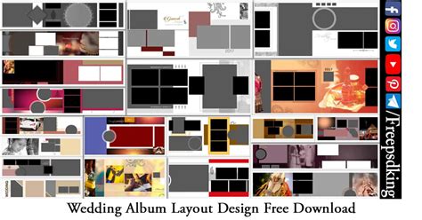 Wedding Album Layout Design Free Download - Freepsdking.com