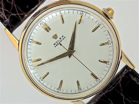 Rolex Precision 18K 1950 34mm - Sold | Vintage Gold Watches