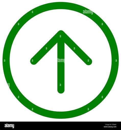 green Arrow pointing up direction symbol. green Directional Arrow sign icon. Flat up arrow ...