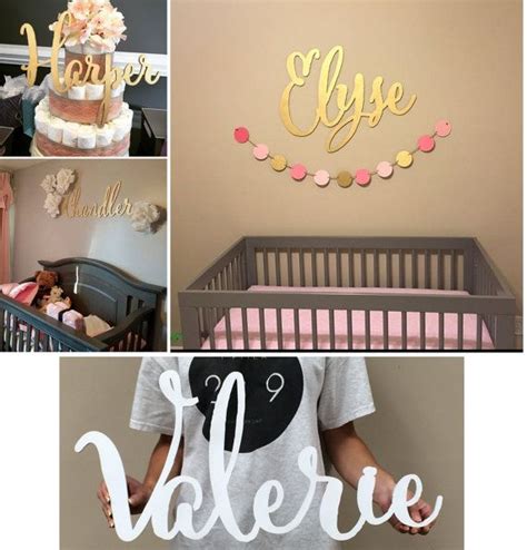 Nursery Name Sign for Baby Room Wall Decor - Etsy | Baby room wall decor, Nursery signs, Name signs